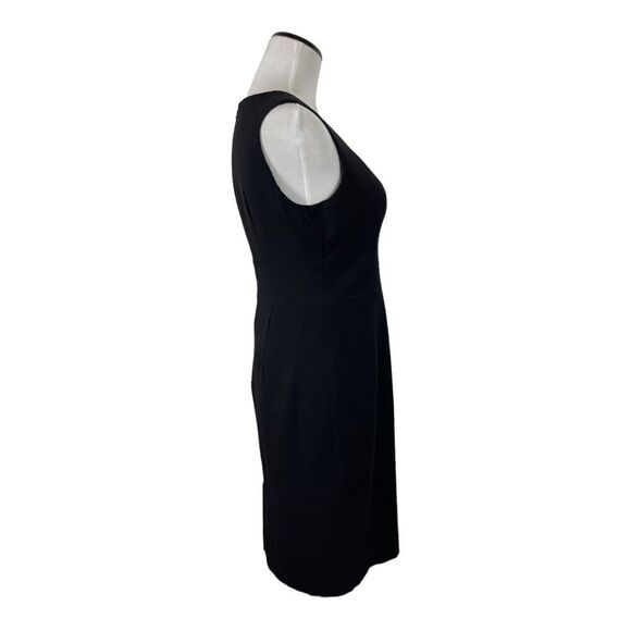 CHARTER CLUB Sleeveless Black Sheath Dress Women’s Size 6 Lined Work Classic EUC - Picture 3 of 7